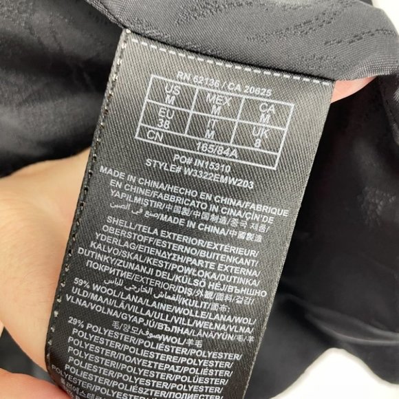 Guess Black Wool blend Faux Fur Latch button close jacket - Picture 7 of 15